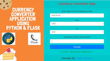 Currency Converter Application using Python Flask and Web Scraping