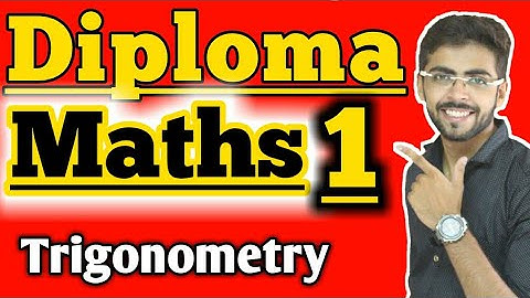 diploma 1st year maths trigonometry | diploma maths 1 in hindi  | diploma maths 1 trigonometry