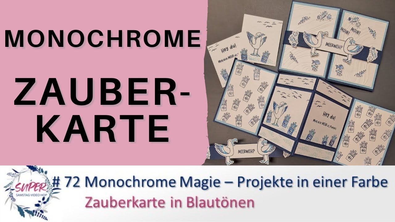 72. SUper-Samstag-Video-Hop  | Stempelkultur | Monochrome Magie | Projekte in einer Farbe