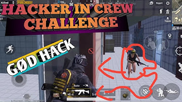 Hacker in crew challenge | Hacker vs me| Wall hack blood hack speed hack ☠️☠️☠️