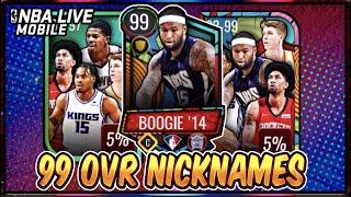 99 OVR Nicknames Masters Pack Opening!! | NBA LIVE Mobile 22 S6