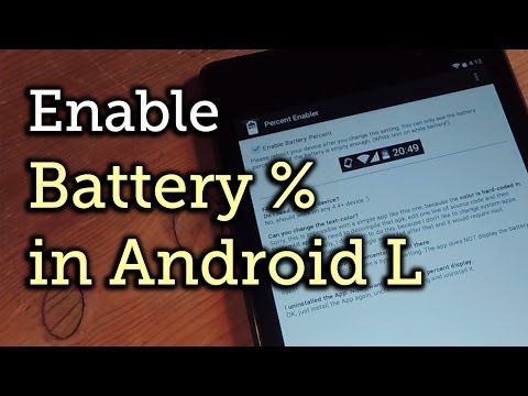 Unlock the Hidden Battery Percentage Status Bar Icon on Android L [How-To]