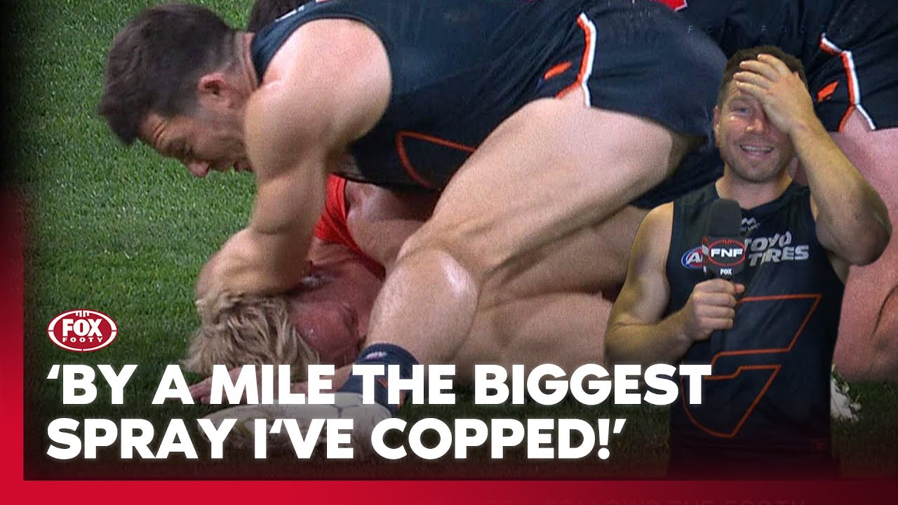 Greene & Hogan on ‘all-time’ HT spray from Kingsley that ignited GWS win vs. Swans 🤬😮 | Fox Footy