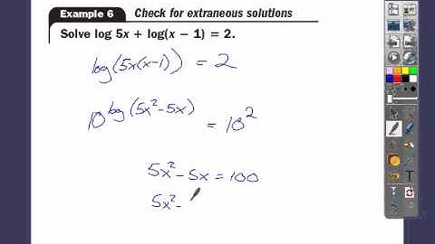 ALG2 CH7.6 Part 2 (Solve Exponential and Logarithmic Equations)