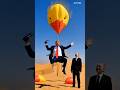 "Trump Got Lifted by a Balloon in the Desert 😳 Wait for the Ending!"#Shorts #Viral #FunnyVideo