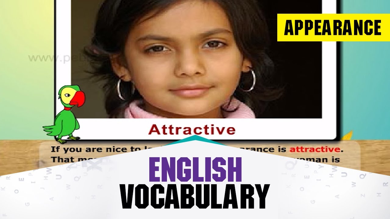 Appearance Vocabulary Builder For Kids Vocabulary Development For