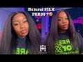 VERY NATURAL SILK PRESS LOOK ! | Kinky Edge HD Lace Frontal Ventilated Wig Ft. ILIKEHAIR💗