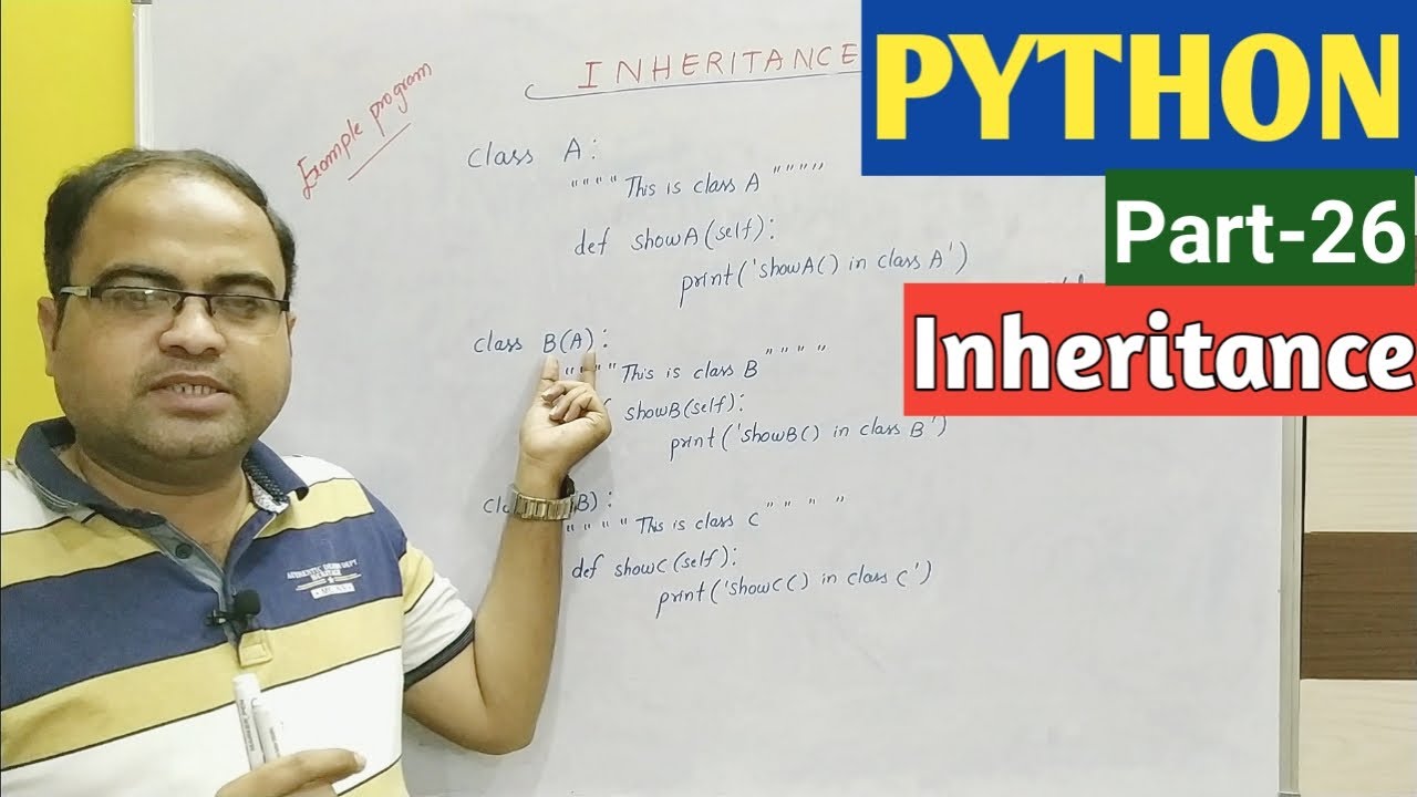 PYTHON | Part-26 | Inheritance - YouTube