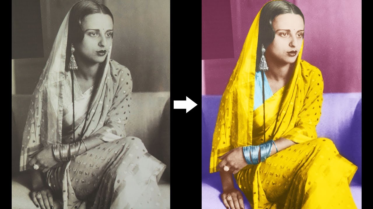 Black and White to Color in in Hindi Photo Restoration