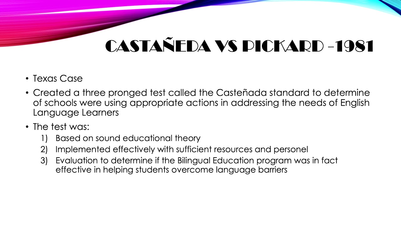 CAA Bilingual Education Timeline 