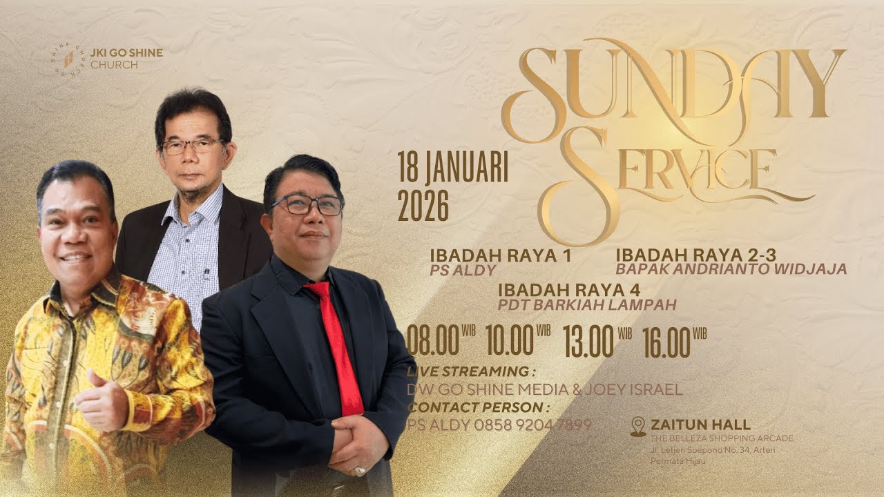 SERI 4 - PDT BARKIAH LAMPAH | IBADAH RAYA MINGGU | 18 JANUARI 2026 | PKL 16.00 WIB