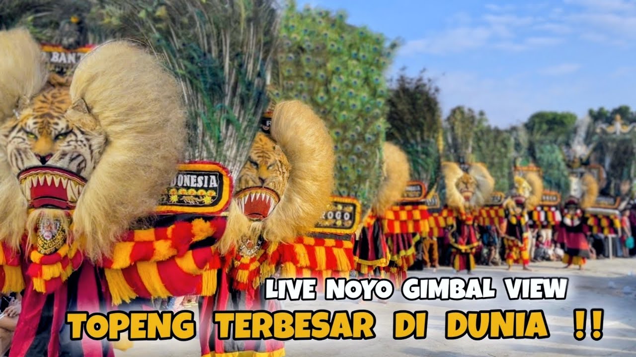 TOPENG TERBESAR DI DUNIA !! Full Atraksi Festival Reog Ponorogo Dalam Rangka Ulang Tahun Noyo Gimbal