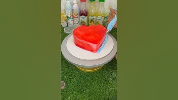 Simple heart shape cake design #trending #shortvideo #shorts