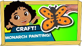 Kid Crafts: Monarch Painting - Darwin and Newts