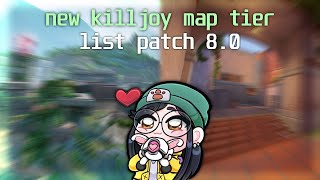 *NEW* Killjoy Map Tier List Patch 8.0! (Valorant Guide)