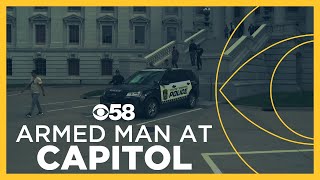 Man with handgun, assault style rifle seeks Gov. Evers: Here's what we know