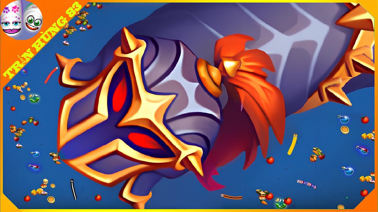 🐍WORMSZONE.IO | GIANT SLITHER SNAKE TOP 01 / Epic Worms Zone Best Gameplay! | Trần Hùng 83