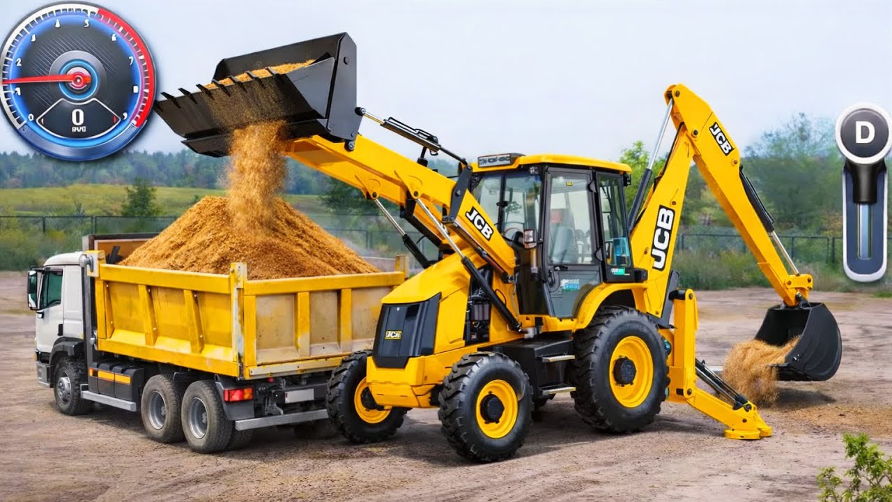 City Road Construction Games | Backhoe Loader JCB Simulator 3D Gameplay - Construction Simulator 