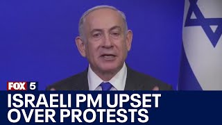 Israeli PM upset over ProPalestinian protests | FOX 5 News