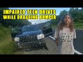 Impaired Teen Drags Her Front Bumper for Miles