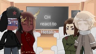 Countryhumans react to Hetalia//WATCH IN 2X//Bad eng//(maybe 1/2)
