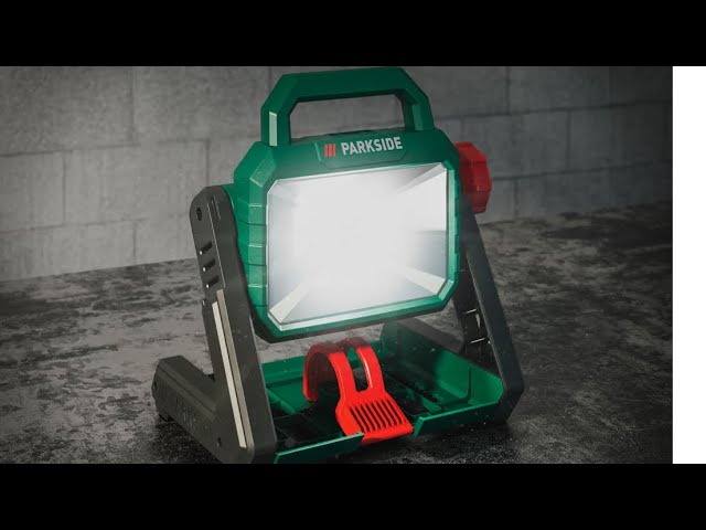 battery-powered Parkside LED YouTube A1 20v PLSA 20-Li reflektor LED spotlight 20v - Parkside