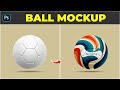 How to create a ball mockup  photoshop tutorial