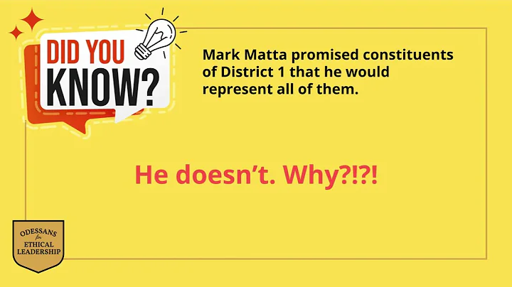 Mark Matta Fails to Represent Constituents of Dist...