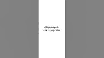 Capital in Accounting | Accounting Basics Explained in 30 Seconds #shorts #accountantsdesk  #class11