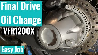 Honda VFR1200 Final drive oil change (Crosstourer)