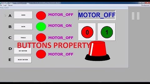 BUTTONS PROPERTY IN INTOUCH SCADA SOFTWARE TUTORIAL PART:9
