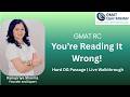 How to Read a Hard RC Passage | OG | GMATQuizMaster