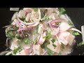 CEVICHE PERUANO Y LECHE DE TIGRE