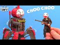 Making Choo Choo Charles Robot with Clay | Roman Clay