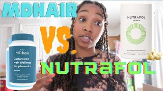 MDhair VS. Nutrafol: WHICH IS THE BEST PRODUCT FOR HAIR LOSS | honest review