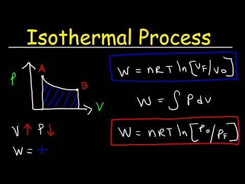 Isothermal process Thermodynamics -  Work, Heat & Internal Energy, PV Diagrams