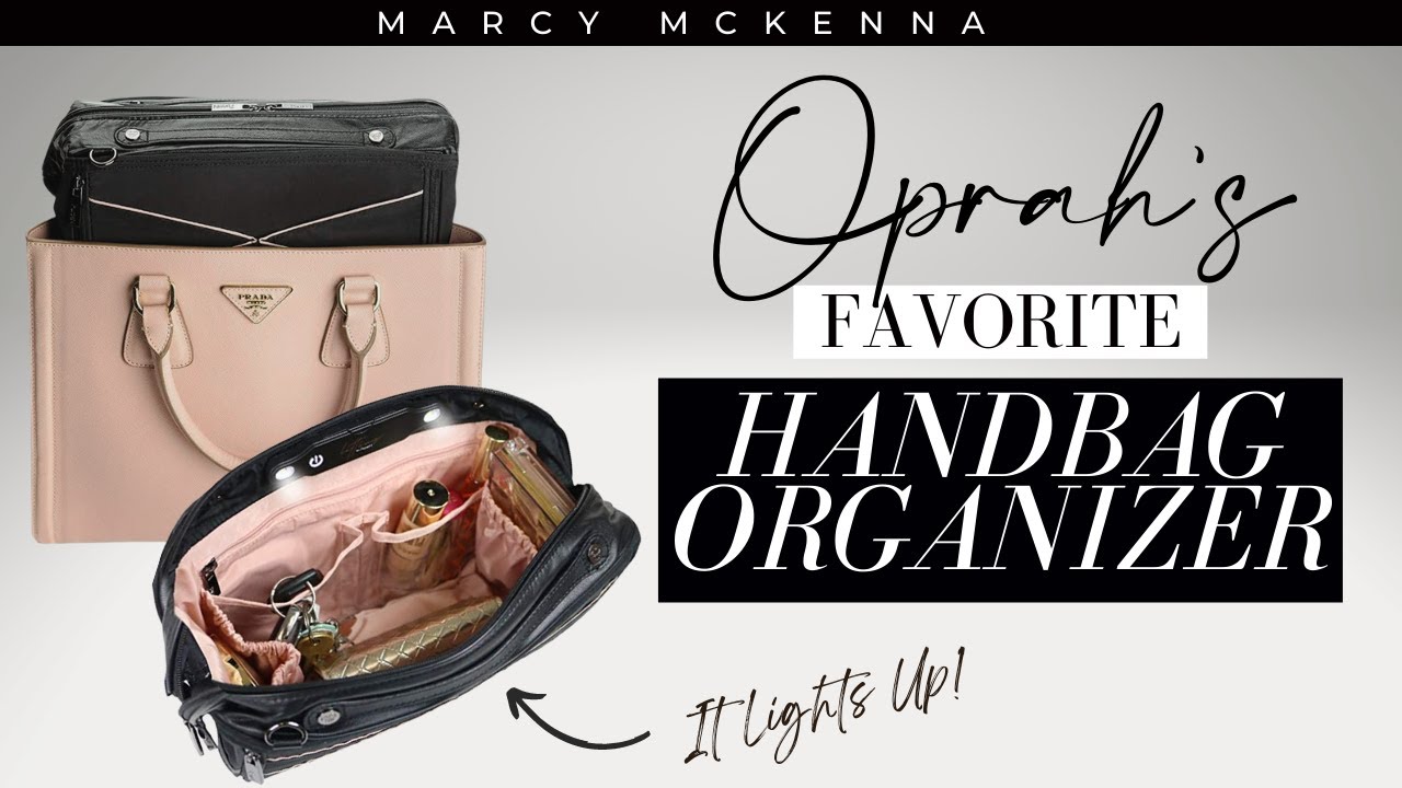 There's a Light Inside Oprah's Favorite Purse Organizer - Black Nylon –  PurseN