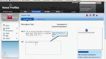 Wor-Flow of Online Test in RP