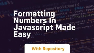 Formatting numbers in javascript made easy