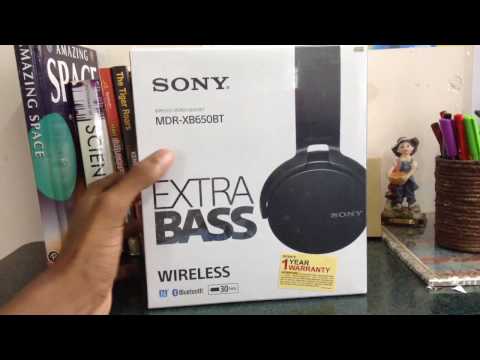Sony MDR-XB650BT Unboxing - EXTRA BASS WIRELESS HEADPHONES