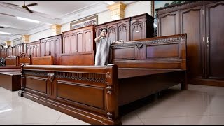 Mẫu giường X gỗ gụ siêu đẹp người dùng ưa chuộng nhất 2024 | Đồ Gỗ Hướng Mai