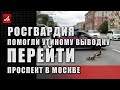 Росгвардейцы помогли утиному выводку перейти проспект в Москве