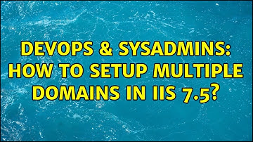 DevOps & SysAdmins: How to setup multiple domains in IIS 7.5? (2 Solutions!!)