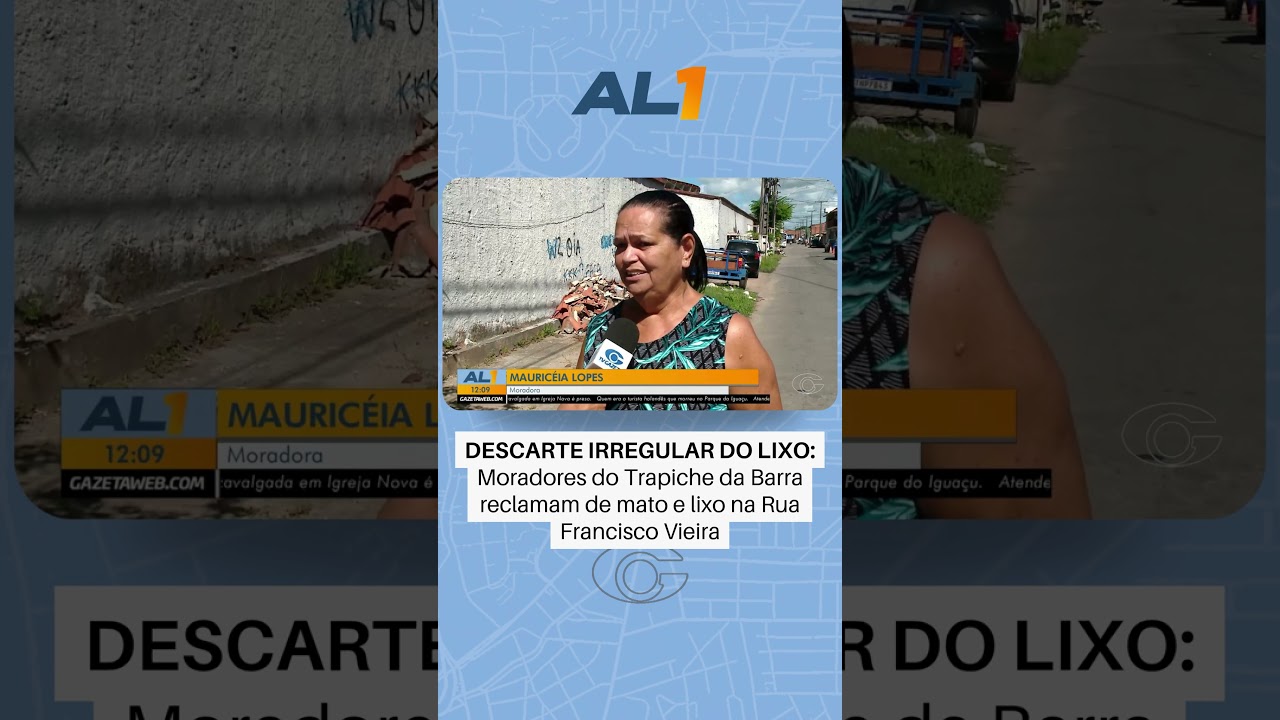 Moradores do Trapiche da Barra reclamam de lixo na rua