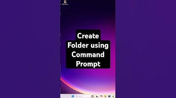Create Folder using Command Prompt in Any Windows PC or Laptop