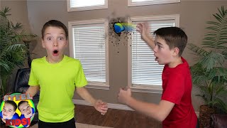 Chase's Super Strength Out of Control!  Mystery Spy Has Our Football! | Steel Kids