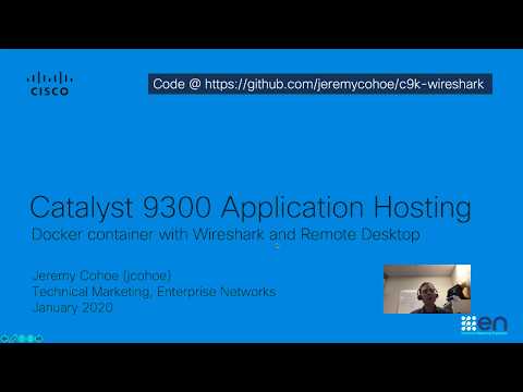 Cisco Catalyst 9300 Application Hosting - Docker container with Wireshark and Remote Desktop