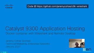 Cisco Catalyst 9300 Application Hosting - Docker container with Wireshark and Remote Desktop screenshot 4