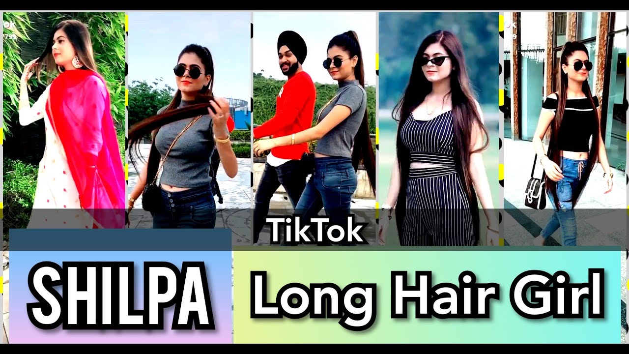 Shilpa New TikTok  Shilpa Long Hair Beauty  TikTok Viral Video