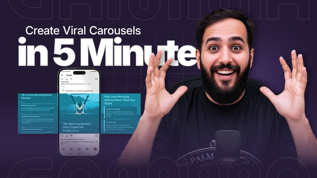 Make VIRAL Carousels in MINUTES with AI